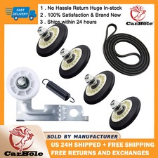 For LG Dryer Drum Roller Wheel and Shaft 4PCS 4581EL2002H 4581EL2002C 4581EL3001