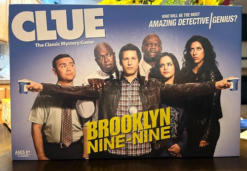 Brooklyn Nine-Nine Edition CLUE BOARD GAME COMPLETE USAopoly Hasbro