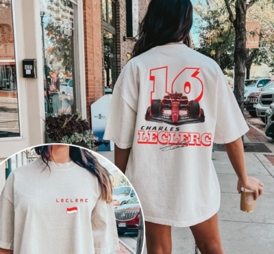 Charles Leclerc Formula One Sweatshirt, F1 Shirt, F1 Two Sides Shirt