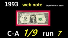 1993 , Web Note ~~ C-A ~ 1/9 == run 7  ==  == ==  C43158741A