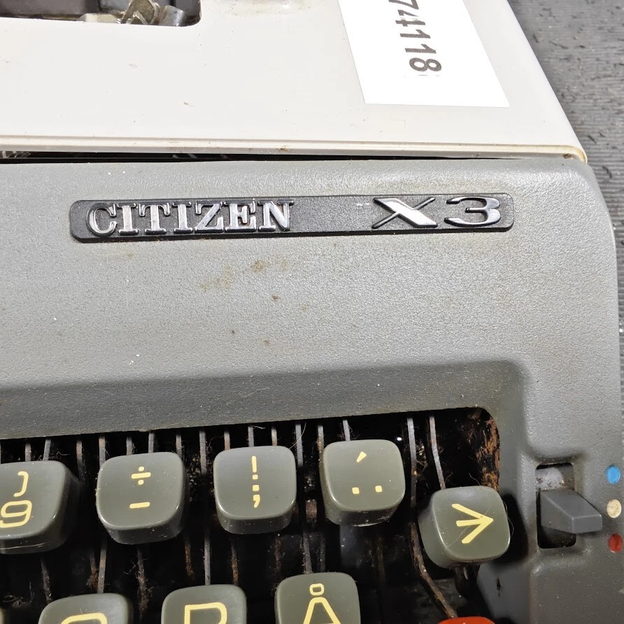 Citizen X3 Typewriter - For Parts/Repair, No Accessories - Image 3 of 4