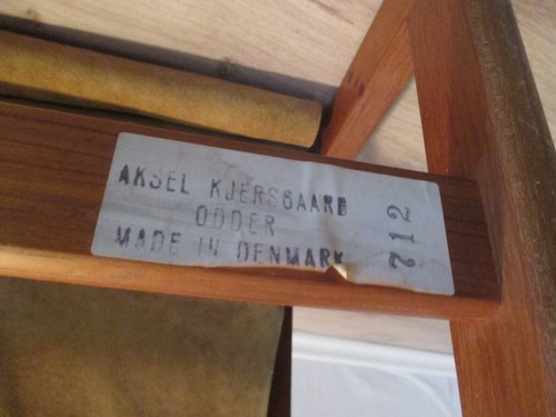 Aksel Kjersgaard Teak Leder Zeitungsständer 712 Odder Danish Design Midcentury - Bild 13 von 13