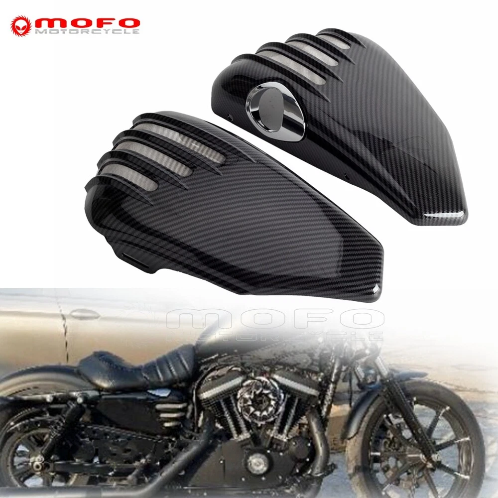 Carbon Battery Cover Side Fairing For Harley Sportster Custom