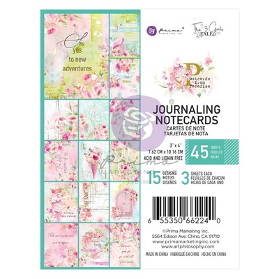 Prima Marketing Journaling Cards 3''X4'' 45/Pkg-Postcards From Paradise