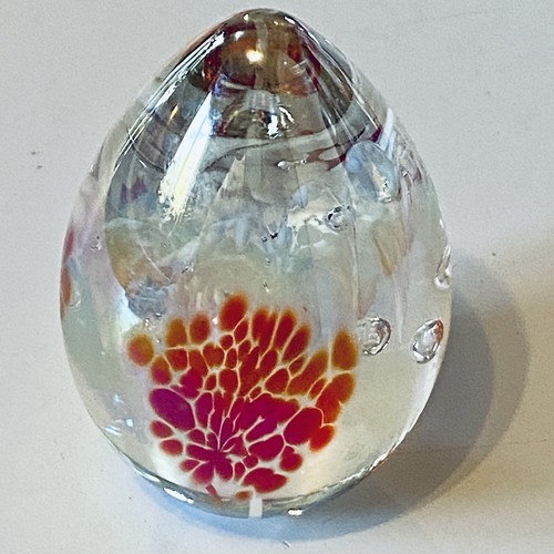 Vintage MSH Ash Art Egg Paperweight Signed Dated 1985 Mount St Helens 2.5” - Picture 3 of 9