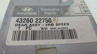 NEW 2000-2006 Hyundai Accent Transmission GEAR ASSEMBLY 3RD NEW 2000-2006 Hyundai Accent Transmission GEAR ASSEMBLY 3RD