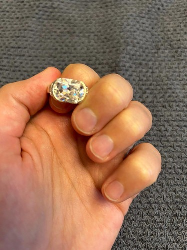 anillo talla 9 plata estearling 925 grande grueso - Imagen 5 de 7