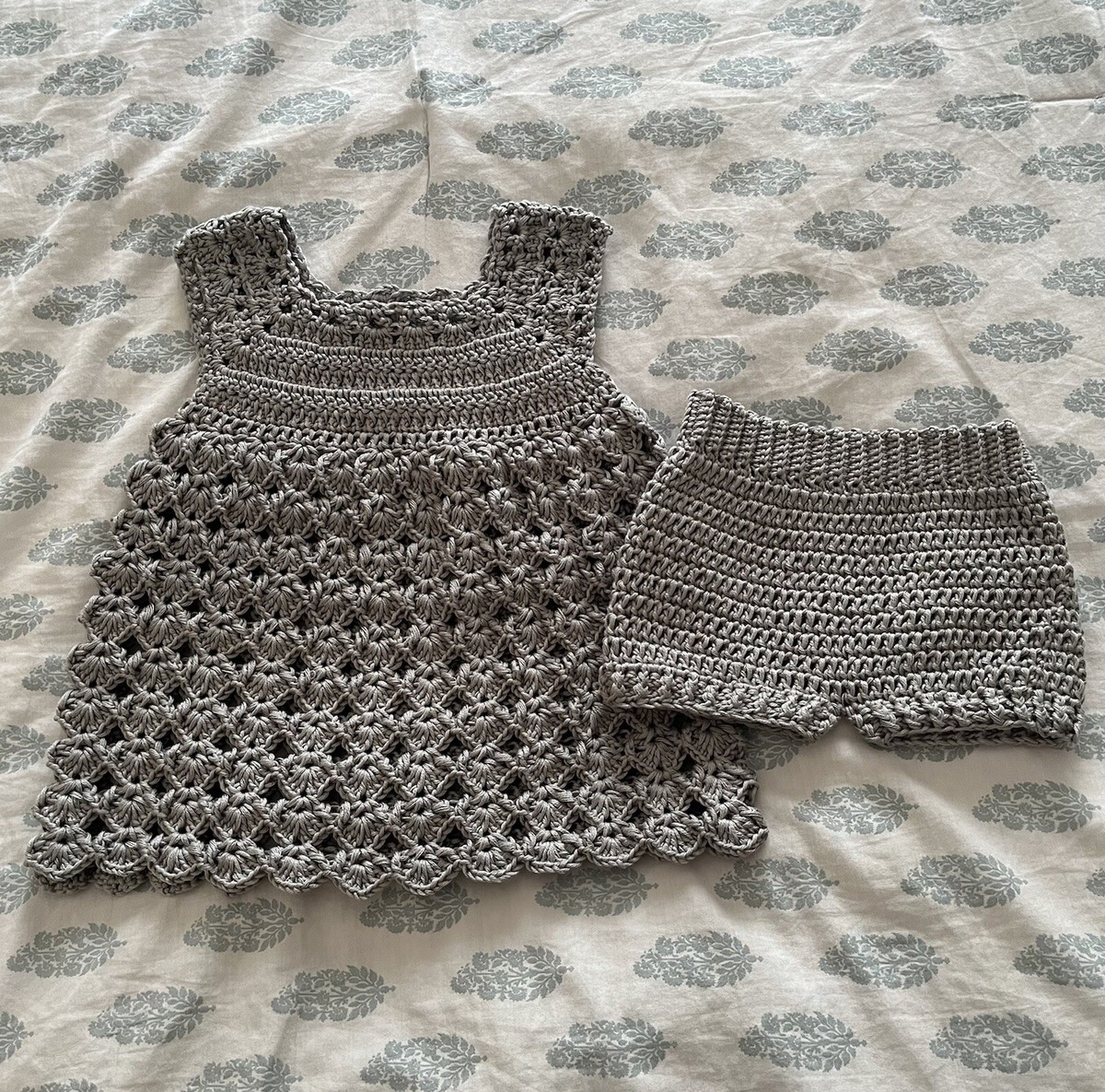 Handmade Toddler 12-18 month Girl's Crocket dress/with shorts | eBay