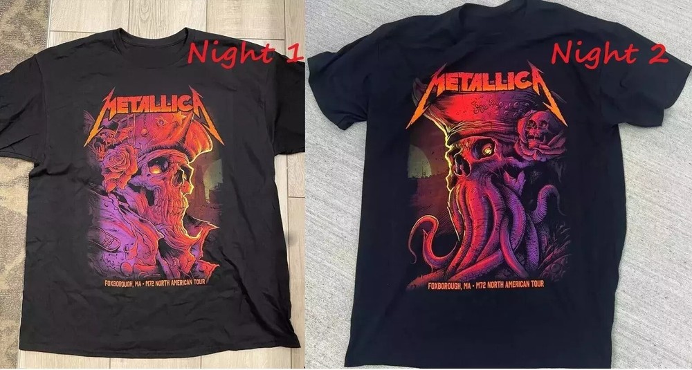 Metallica Foxborough All Night (Aug 2nd & 4th) Unisex Tee, Gift For Fan, S-5XL