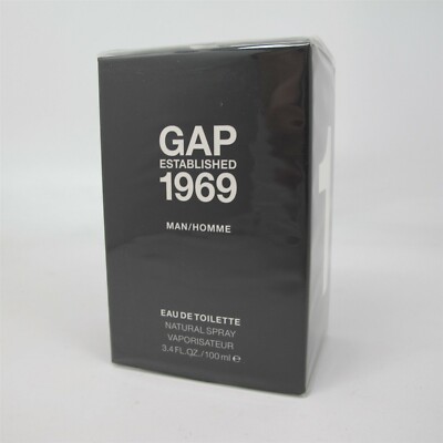 GAP ESTABLISHED 1969 MAN by Gap 100 ml/ 3.4 oz Eau de Toilette Spray NIB