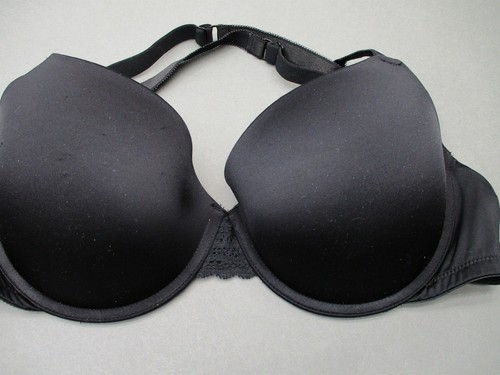 38D Auden Womens Black Underwire Padded Back Closure Racerback Push-Up Bra - Picture 2 of 7