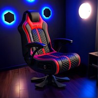 X ROCKER Evora Gaming Chair 2.1 Wireless Speakers Audio - Black Red | CLEARANCE
