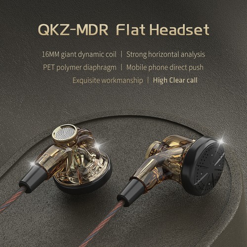 Wired In-ear Earphones Monitor Headphones HIFI Line Control Headphones with Mic - Picture 5 of 12