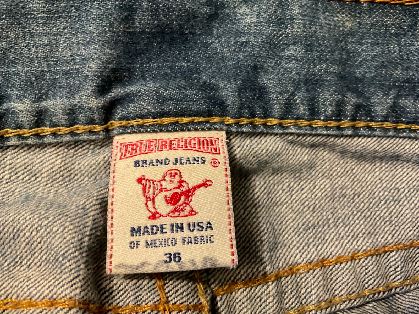 True Religion Mens Jeans 36 inseam 33 boot cut Relaxed Gem