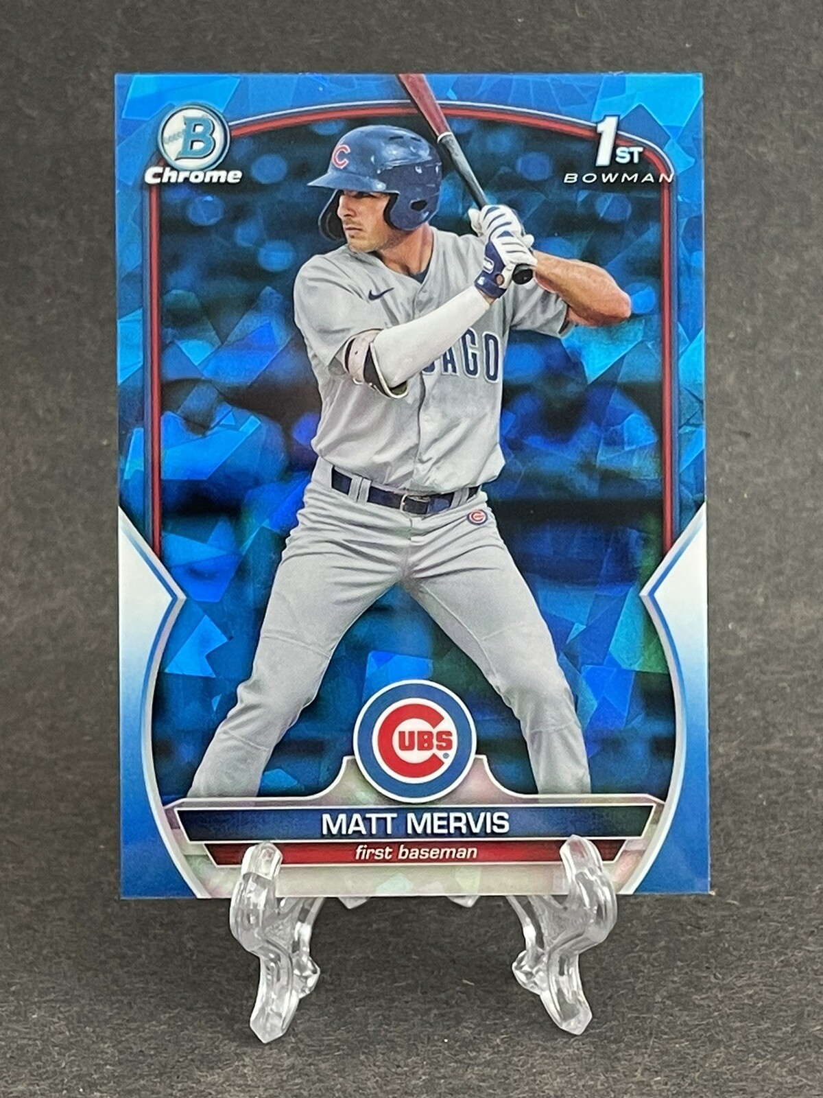 2023 Bowman Sapphire MATT MERVIS 1st Chrome #BCP-74 - Cubs