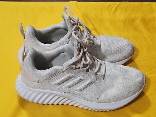 Sz 4.5 adidas Junior's ALPHABOUNCE CR Off White Shoes - AH2177Size 4.5