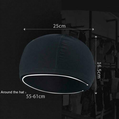 Herren Damen kühlende Schädelkappen Helmfutter Beanie Kappe Schweiß Docht Radmütze - Bild 21 von 54