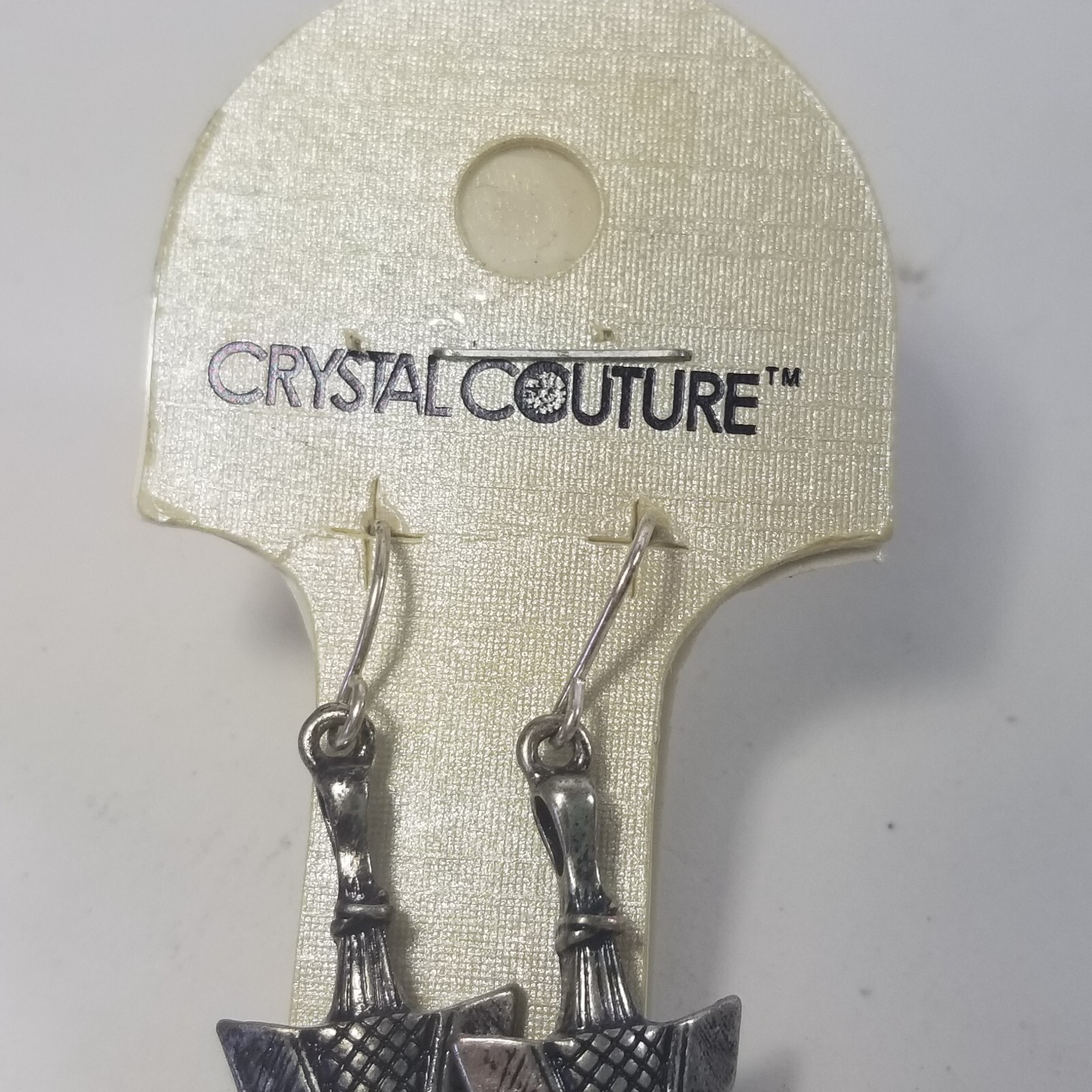 Silver Tone Arrowhead Shape Drop Dangle Hook Earr… - image 3