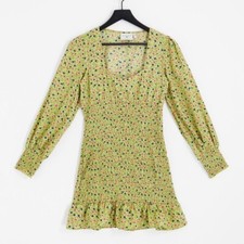 Daisy Street square neck shirred mini dress RRP £29