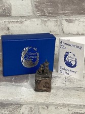 Silver Scenes Ltd.  1992 Sundial Contest square Trinket Pill Box Boxed Exc
