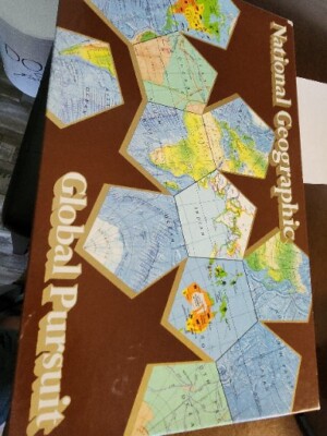 National Geographic Global Pursuit Game Complete 1987 Opened, But Never Played