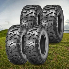 Set 4 ATV UTV Tires 25x8-12 25x11-10 6PR Heavy Duty 25x8x12 25x11x10 All Terrain