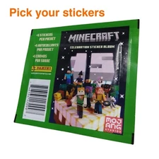 Panini Minecraft 15th Anniversary Celebration Stickers - Pick Your Stickers 