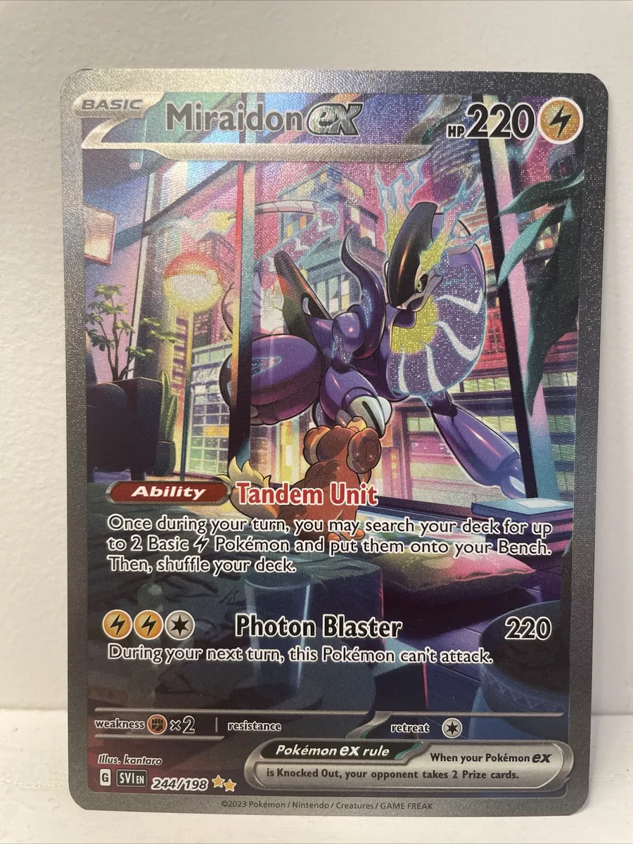 Pokemon - Miraidon EX -253/198 - Secret Rare -Gold Holo