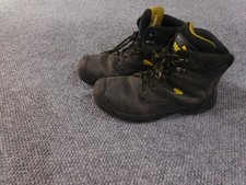 Puma Work Boots Mens 8.5 Safety Borneo Mid Black slip  oil resistant