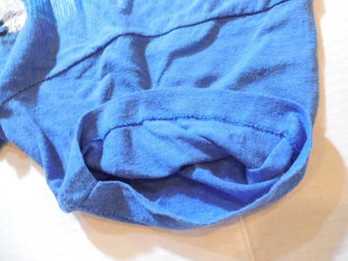 T-shirt vintage anni '80 Washington DC a righe blu punto singolo MED - Foto 6 di 10