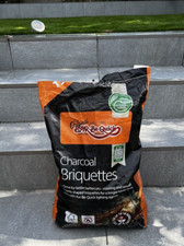 Bar-Be-Quick Charcoal Briquettes - 15kg Bag - HAS AT LEAST 10 KG IN THE BAG! BBQ