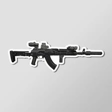 Alpha AK-103 Assault Rifle Art - Laptop Sticker Vinyl 4" Wide