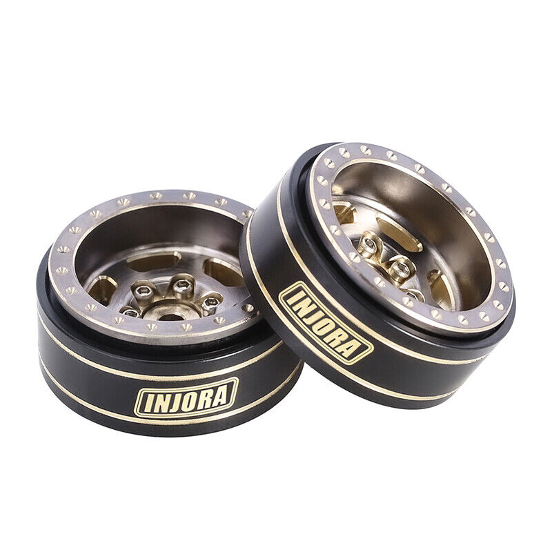 INJORA 1.0 Plus Beadlock Brass Wheel Rim Tire for AX24 TRX4M INJORA 1.0 Plus Beadlock Brass Wheel Rim Tire for AX24 TRX4M