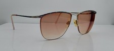 Vintage Tura Gold Oval Half-Rim Sunglasses FRAMES ONLY Japan