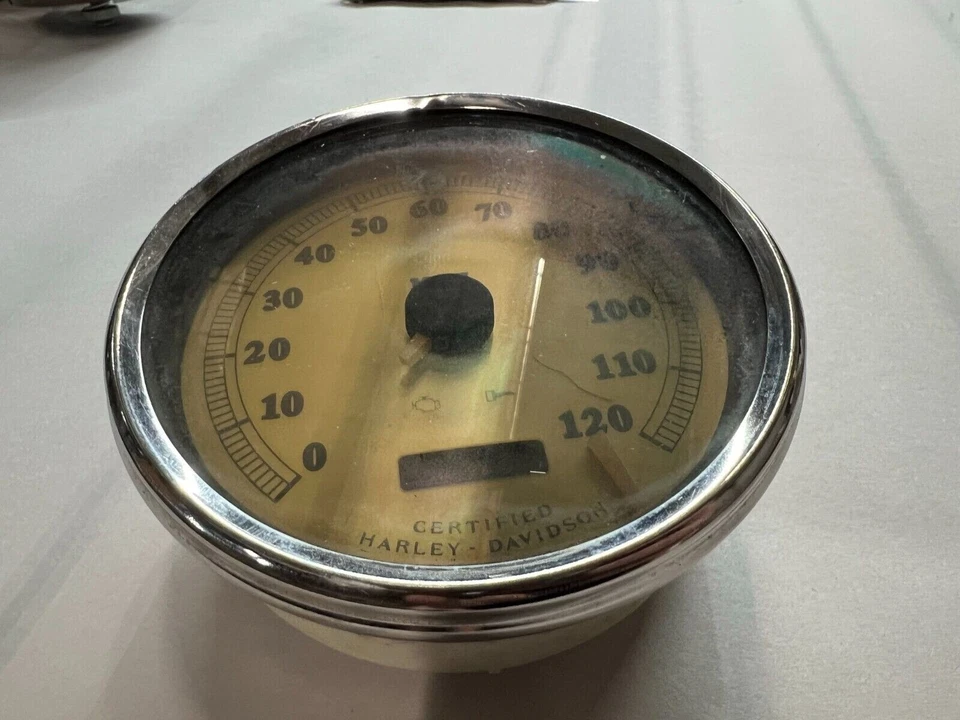 03 Harley Road King FLHR FLHRSEI2 Velocímetro Speedo Gauge 67209-02 NO FUNCIONA Foto 3 de 4