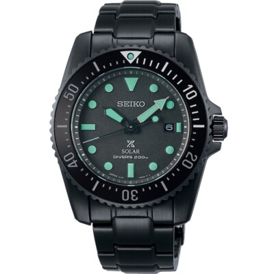 SEIKO Prospex Sea SNE587P1 Black Series Watch Solar Limited 6000 TWN