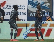 Vancouver Whitecaps Alphonso Davies Kei Kamara Autographed Signed 8x10 Photo COA