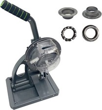 Hand Press Grommet Machine 10mm Manual Button Maker Machine with 3600 Buttonhole