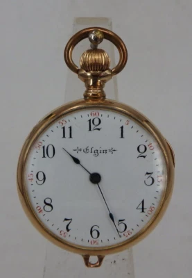 Damentaschenuhr Elgin Walzgold bzw. Goldfiled 1903 - TOPZUSTAND (95090) - Bild 1 von 4