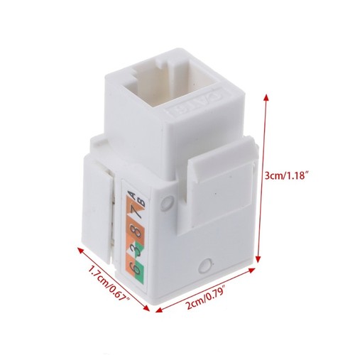 CAT6 Network Module Information Socket RJ45 Connector Adapter Keystone Jack Hot - Photo 7/7