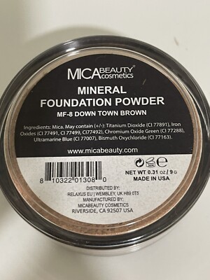 MicaBeauty Makeup Mineral Foundation Powder #MF-8 Down Town Brown