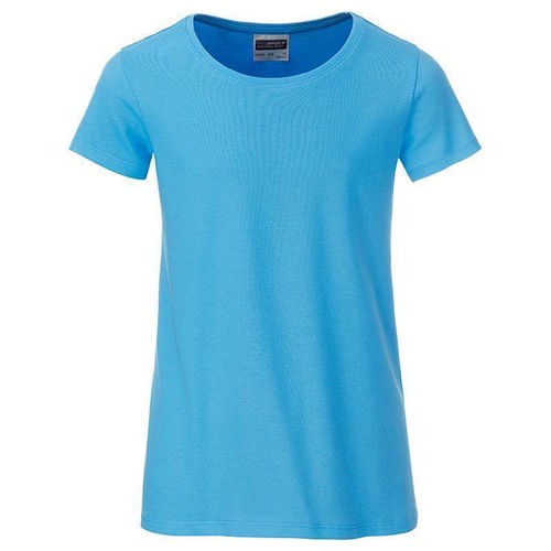 T-Shirt für Mädchen in klassischer Form, Bio-Baumwolle | James & Nicholson - Bild 17 von 41
