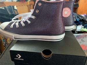 converse coastal pink silver white