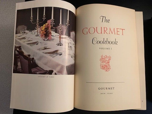 "The Gourmet Cookbook" Volumes I + II by Gourmet Magazine -Hardcover -c. 1957-59 - Imagen 8 de 23