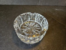 Waterford Cut Lead Crystal Ashtray  3 Rests Vintage Made in Ireland 3 1/2"
