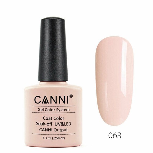 CANNI Nail Gel Polish CANNI Soak Off UV LED Colour Glitter Base Top coat Varnish - Picture 69 of 221