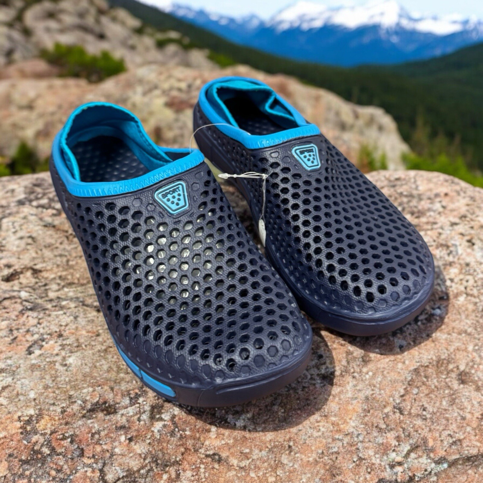 SAOLA Scarpe sportive uomo relax blu taglia 46 gomma neoprene suola antiscivolo.!