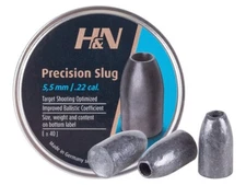 H&N Precision Slug HP 150 Count HOLLOW POINT 5.5mm .218 / .22 Caliber Pellets
