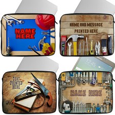 Personalised Laptop Case Handyman Tablet Cover Builder Sleeve Universal Bag Gift