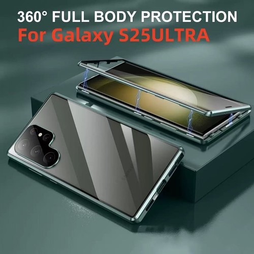 360° Adsorption Anti Spy Privacy Double Tempered Glass Magnetic Phone Case Cover - Picture 4 of 32